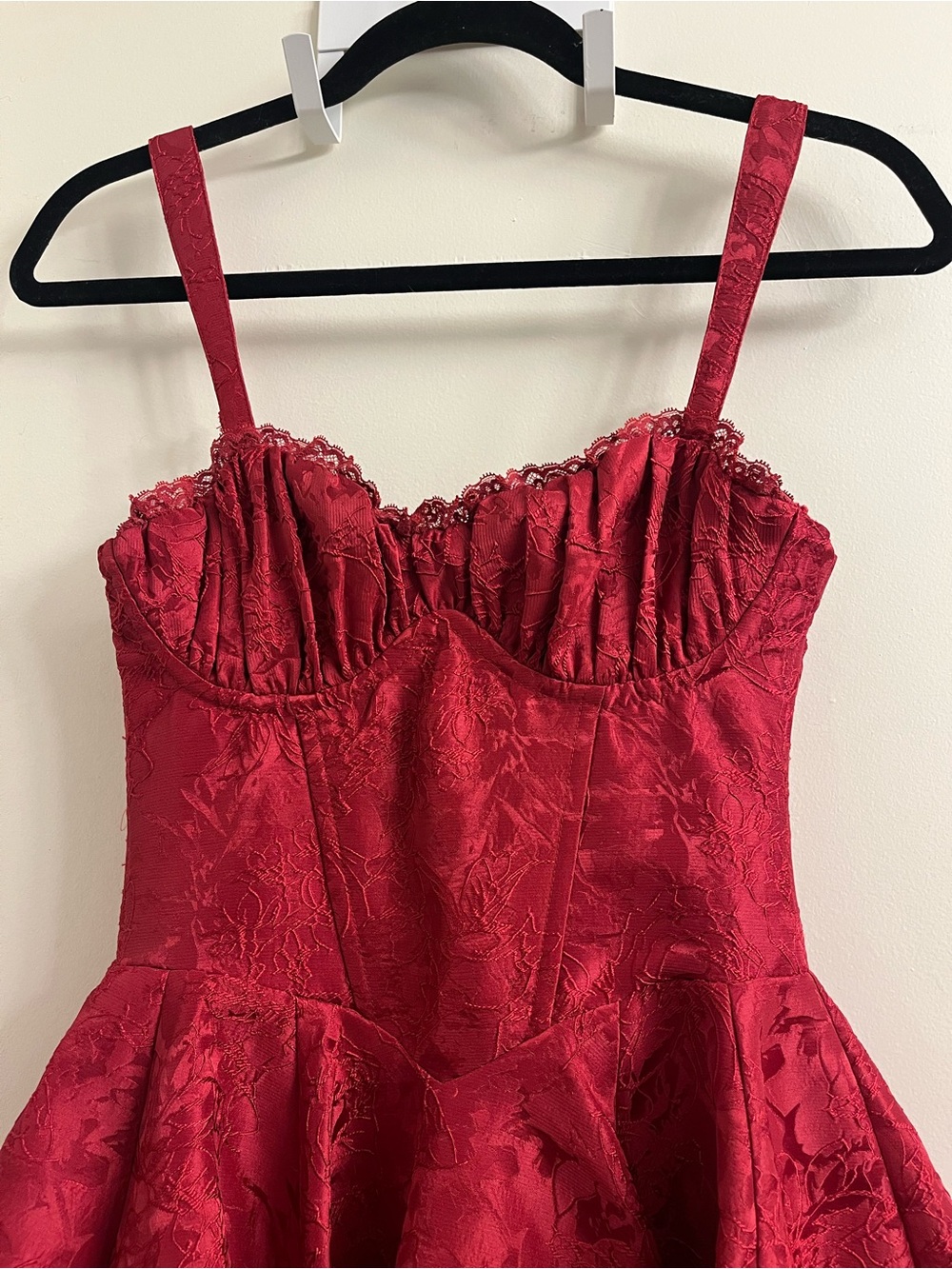 Babyboo Emelie Playsuit Mini Dress in Red Size Small - Picture 3 of 10
